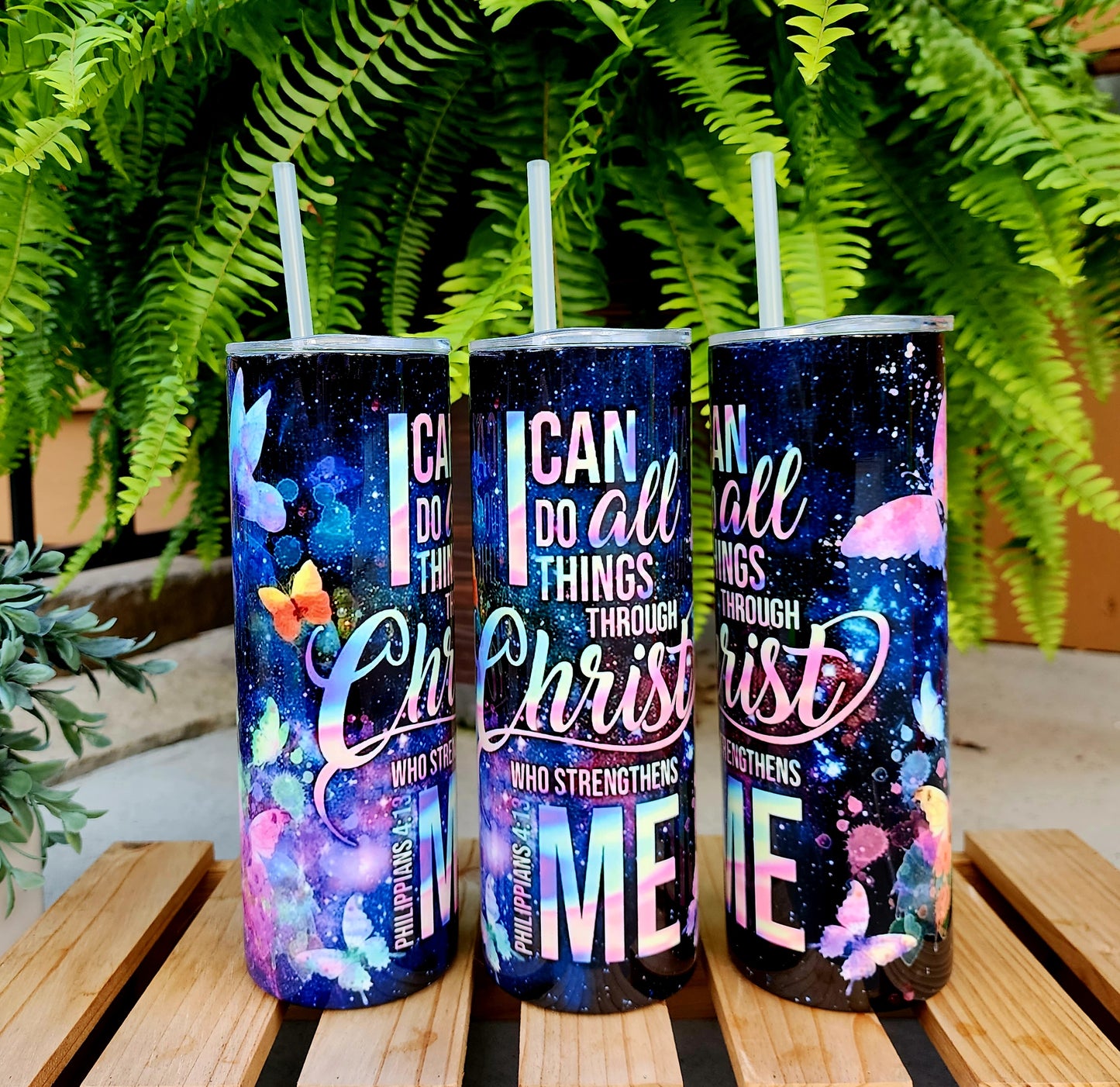 20oz I Can Do All Things Through Christ Stainless Steel Double Walled Tumbler