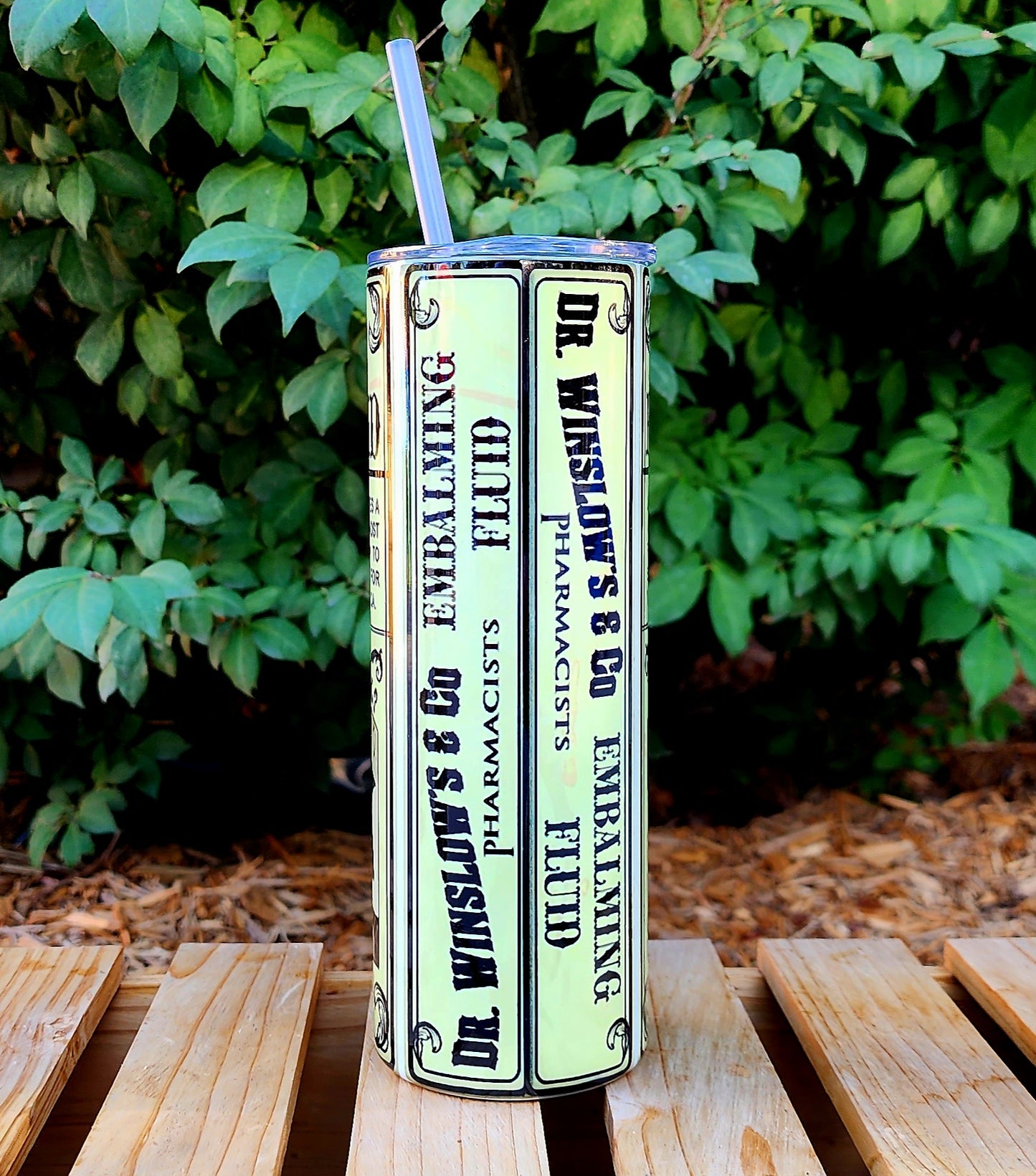 20oz Vintage Embalming Fluid Stainless Steel Double Walled Tumbler