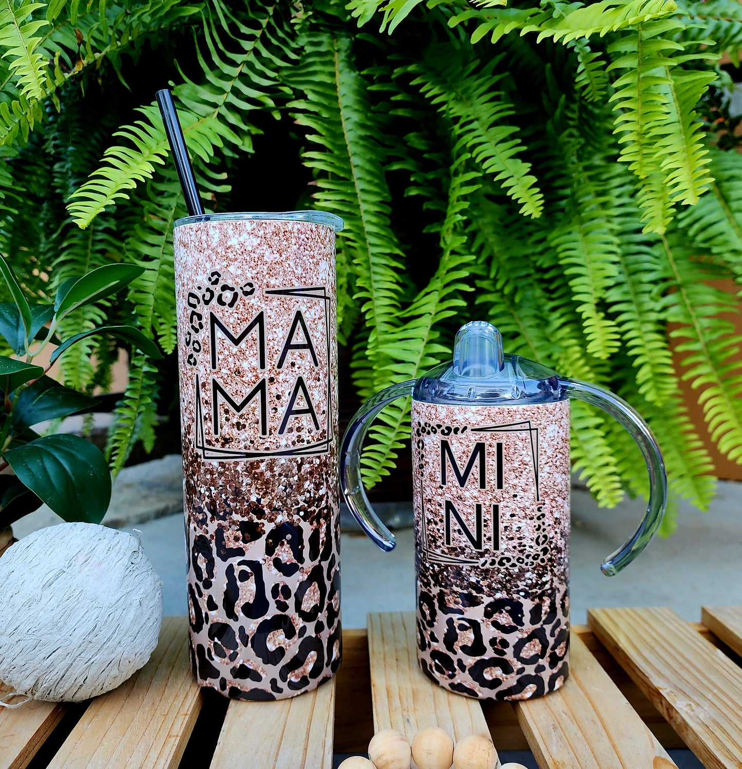 20oz Mama & 12oz Mini Sippy Stainless Steel Tumbler Set