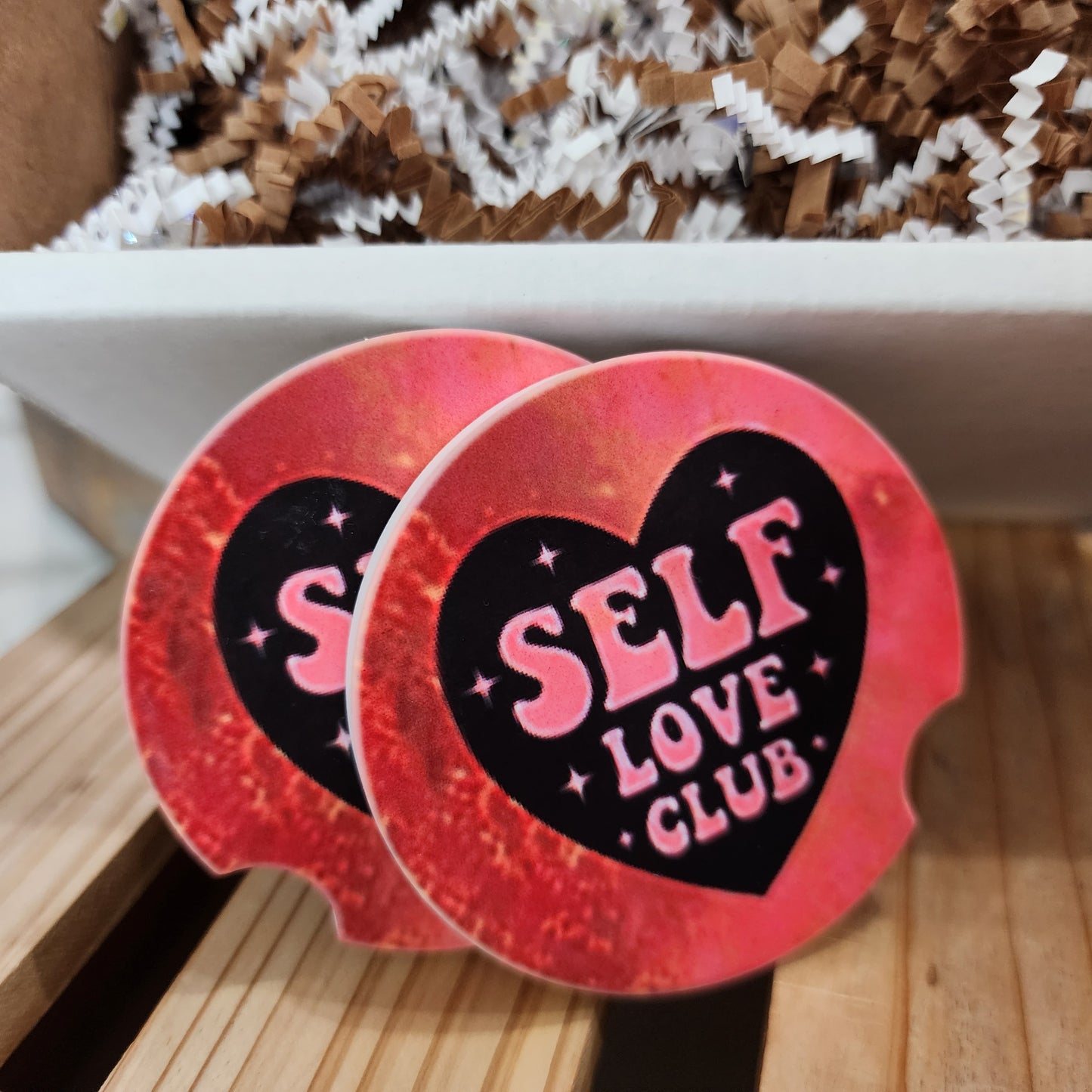 20oz Self Love Club Gift Box Set (Tumbler, Coasters & Keychain)