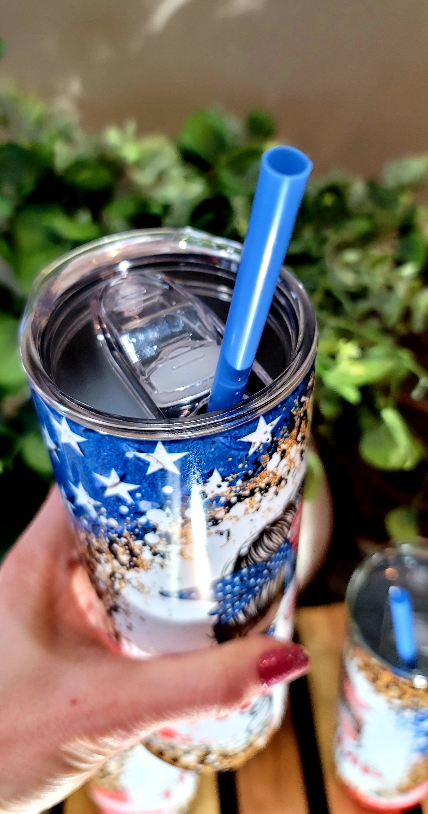 20oz I'm Still A Trump Girl Stainless Steel Double Walled Tumbler (w/clear plastic straw)