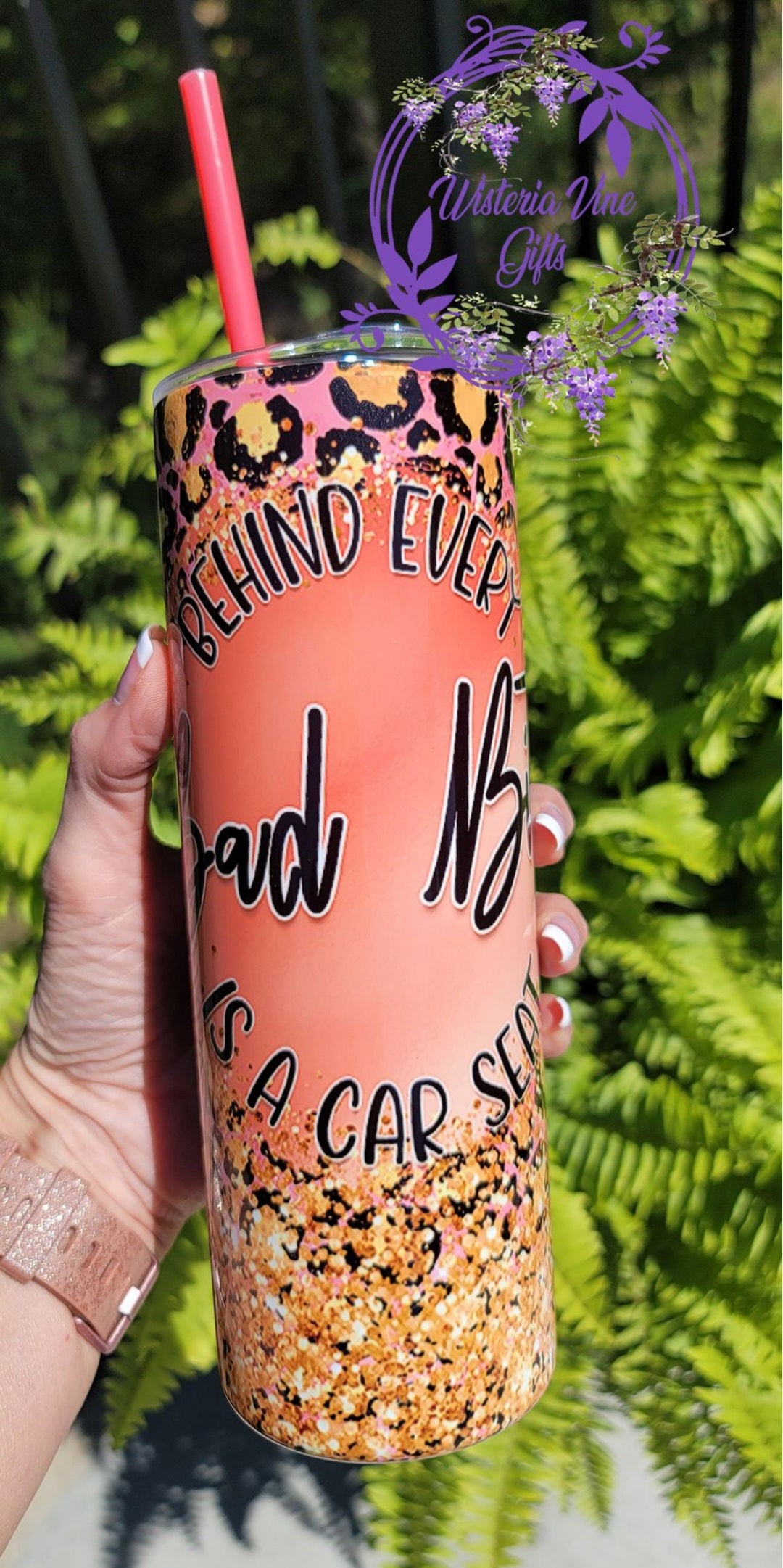 20oz Behind Every Car Seat Stainless Steel Double Walled Tumbler (Gift Box Set)