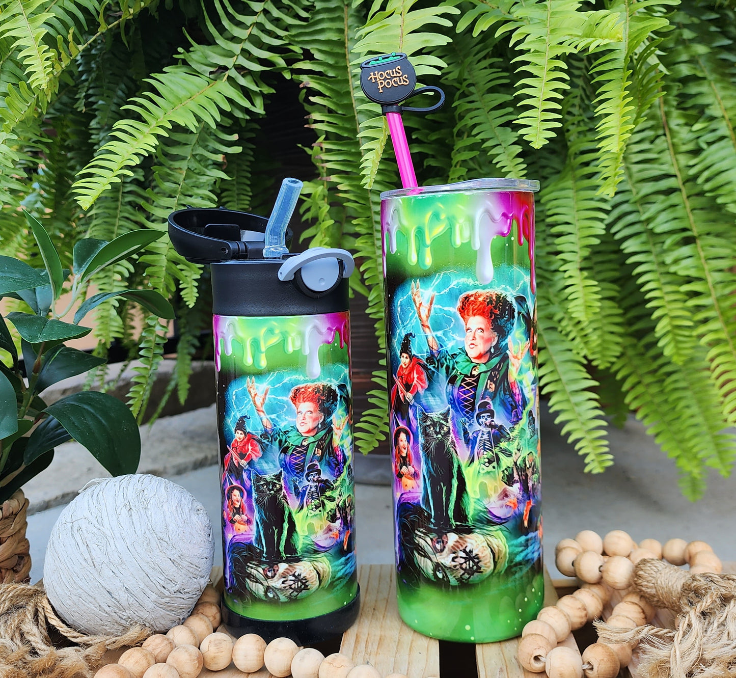 20oz Mama & 12oz Mini Hocus Pocus Stainless Steel Double Walled Tumblers
