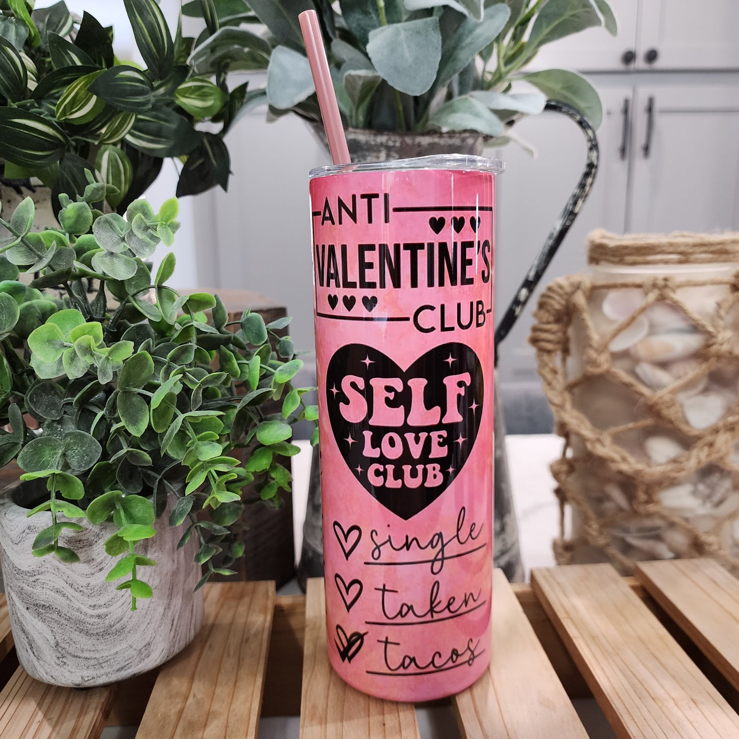 20oz Self Love Club Gift Box Set (Tumbler, Coasters & Keychain)