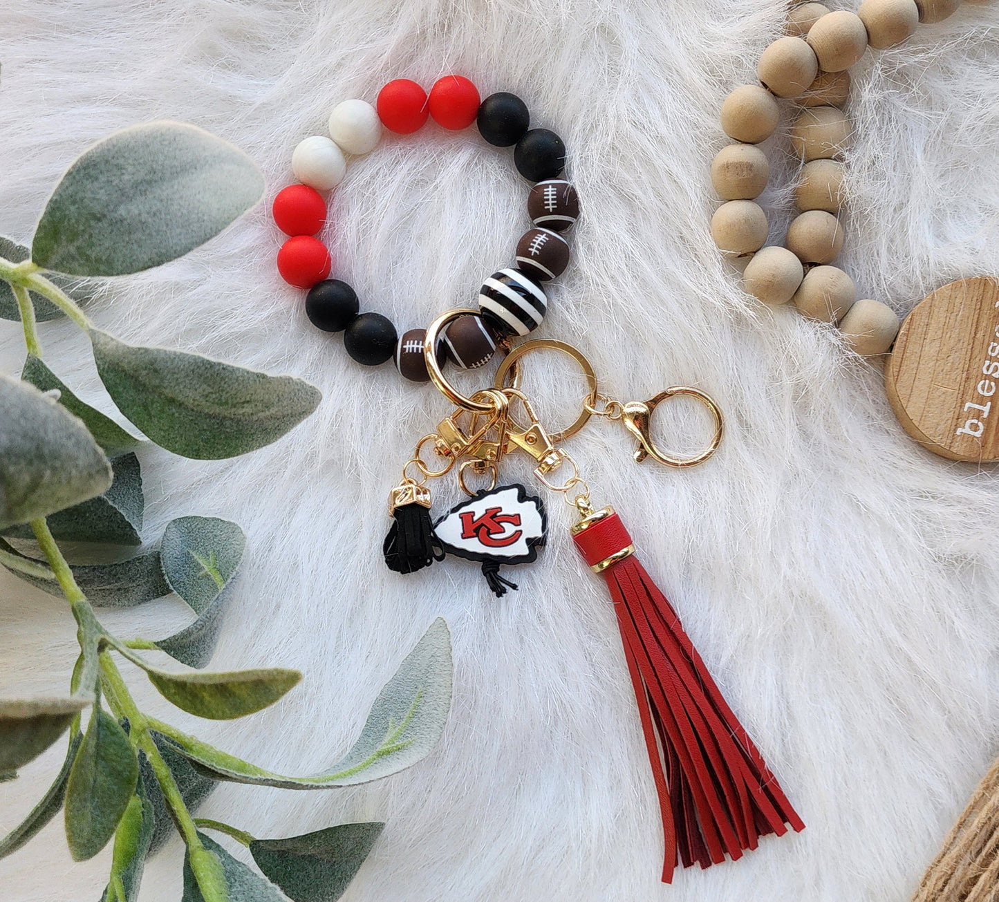 KC Silicone Bead Blinged Out Wristlets