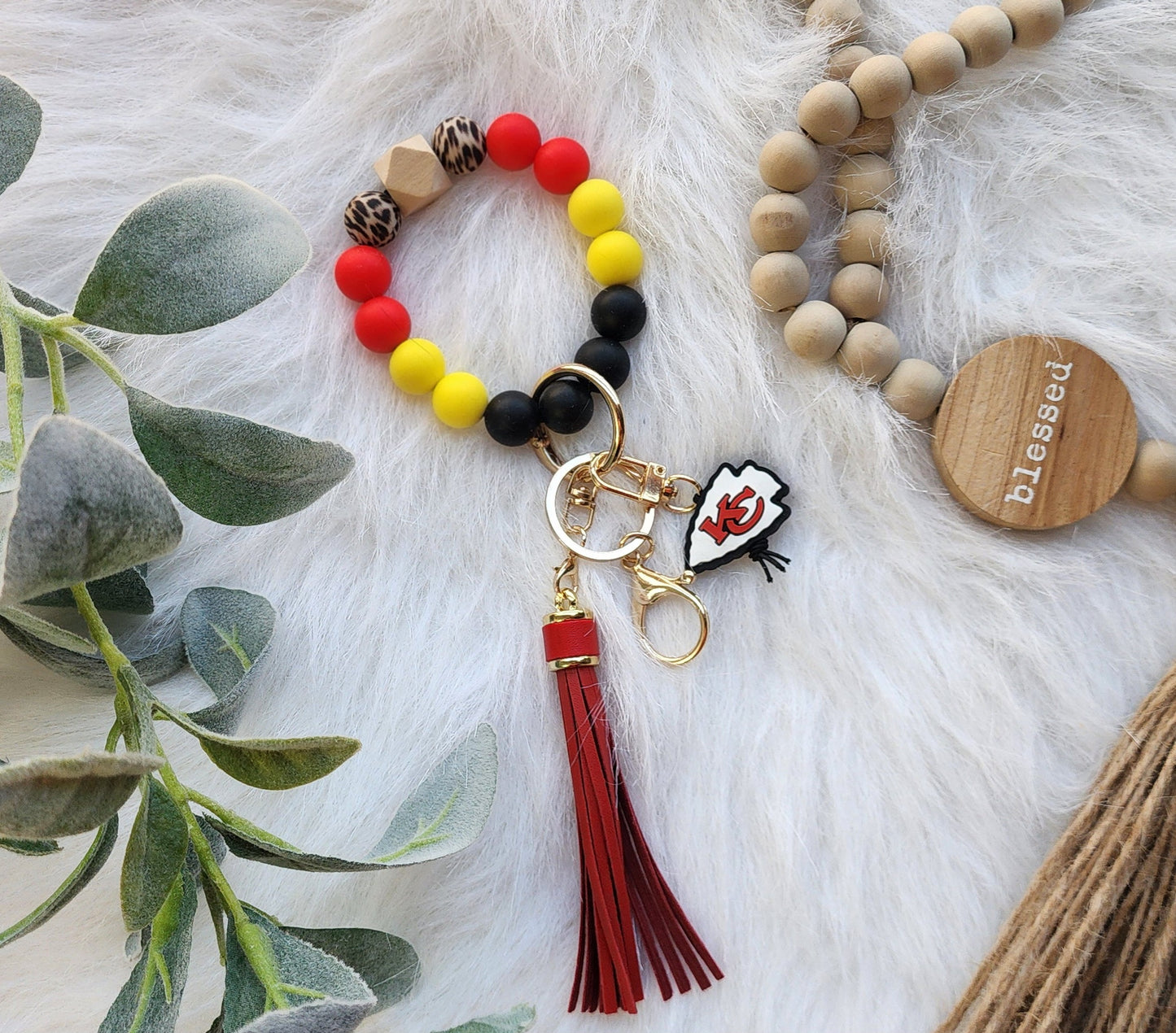KC Silicone Bead Blinged Out Wristlets