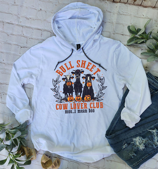 Size M Cow Lovers Club Halloween Hoodie