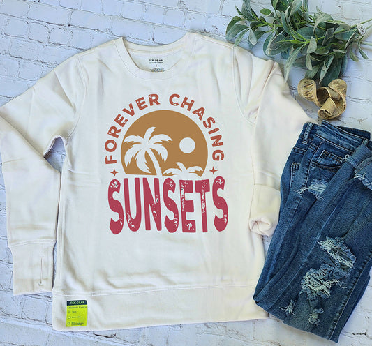 Forever Chasing Sunsets Tek Gear Ultrasoft Fleece Sweatshirt