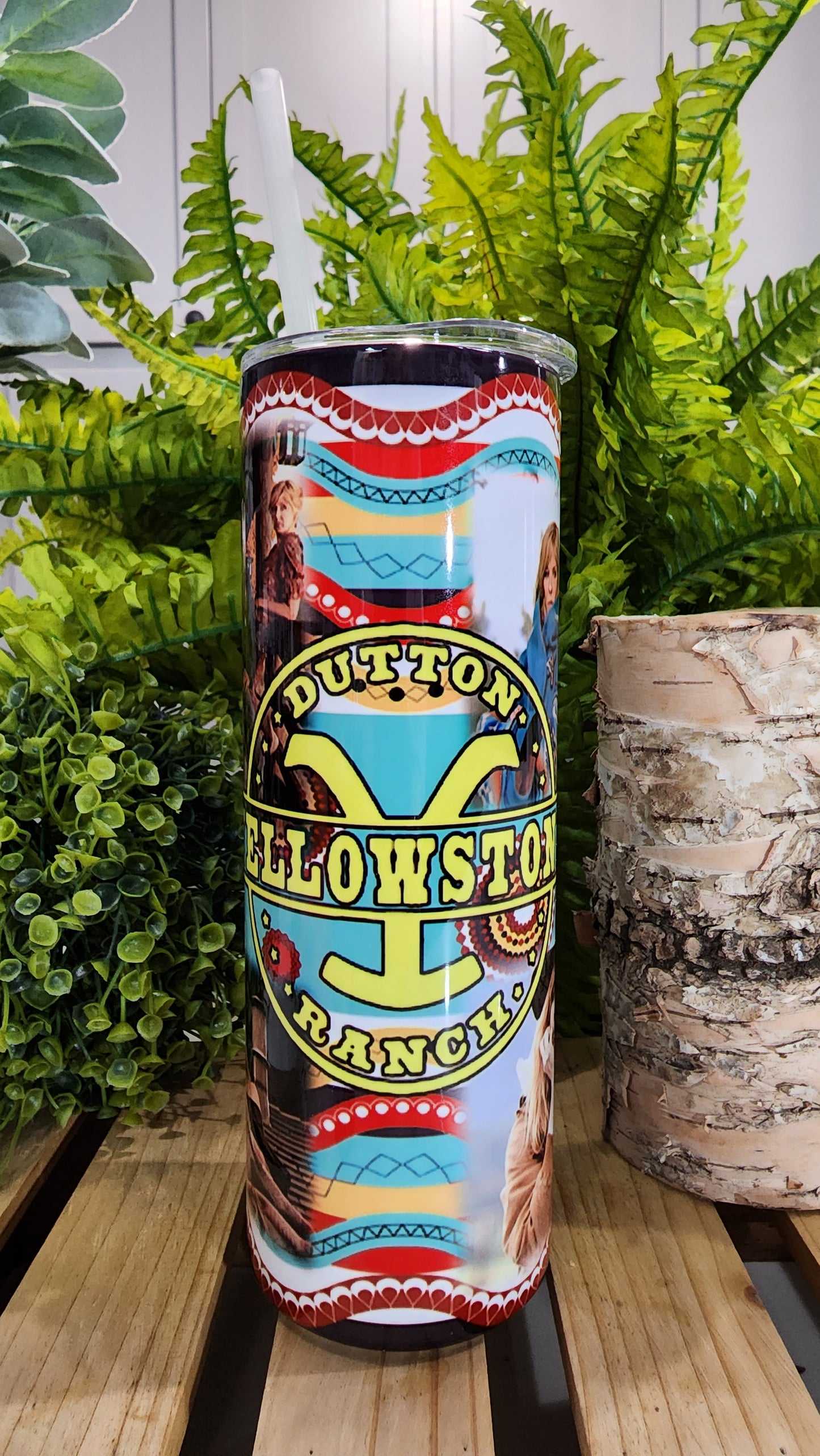 20oz Western Yellowstone Stainless Steel Double Walled Tumbler