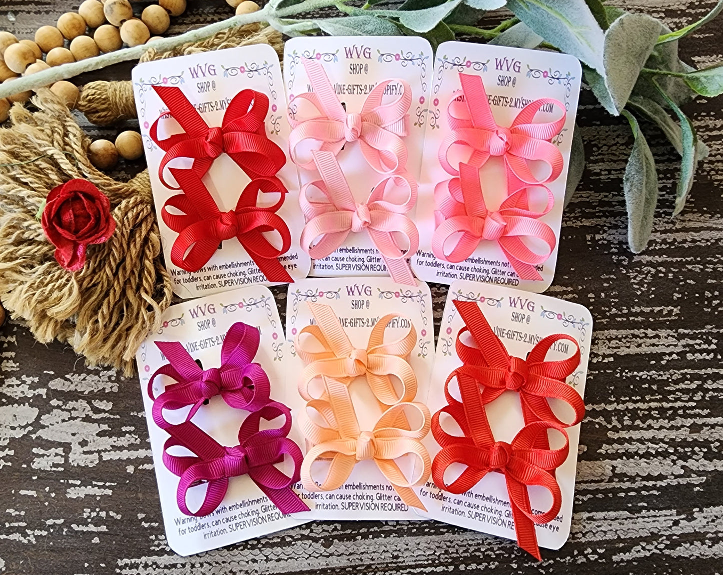 3/8" Grossgrain Pony Sets