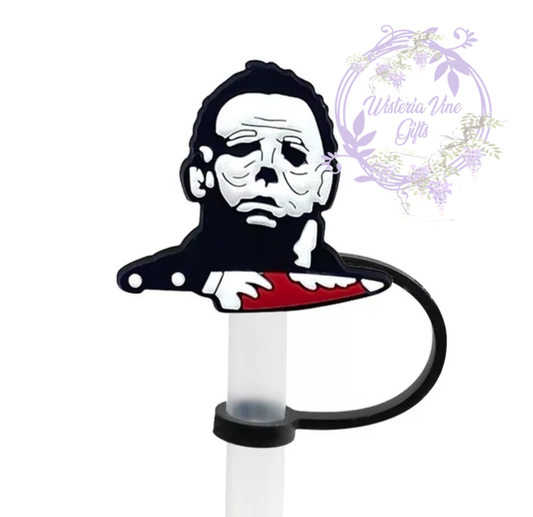 Michael Myers, Halloween Silicone Straw Charm Topper